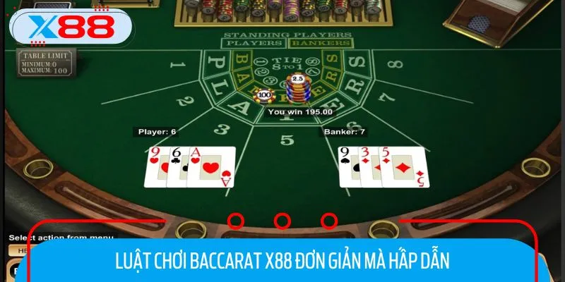 Hướng dẫn chi tiết cách chơi Baccarat X88