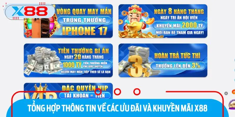 Quy định và điều kiện áp dụng các chương trình ưu đãi tại X88